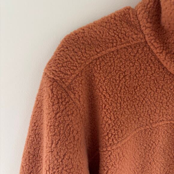 Stio Women's Rawlins Shearling 1/2 Zip Fleece Pullover Maple Brown Cozy Sz M - Picture 4 of 9